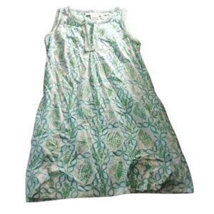 Gretchen Scott Designs Green &Blue(309) Sleeveless Sundress, Seashell/Starfish